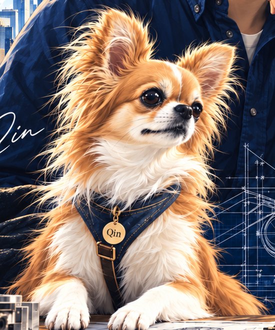 愛犬のチワワ、クイン（Qin）